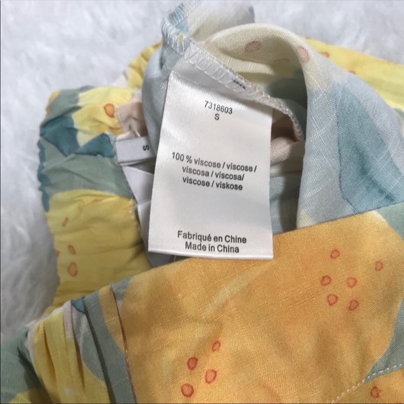 NWT Anthropologie Costanza Silk Lemon Shorts - Picture 6 of 8